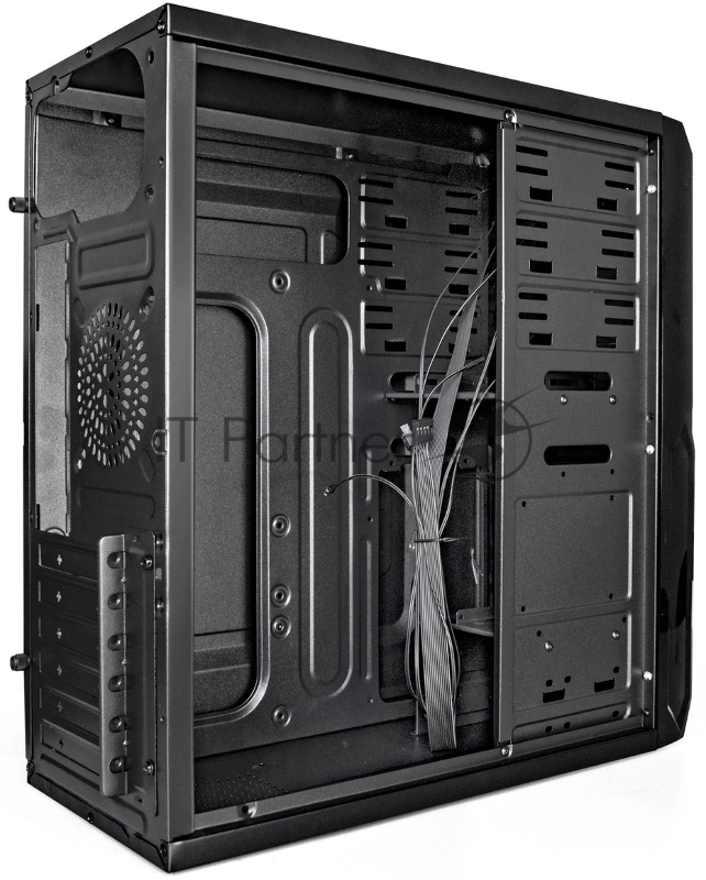 Корпус Miditower ExeGate XP-329S-UNS500 (ATX, БП UNS500 с вент. 12см, 2*USB, аудио, черный)