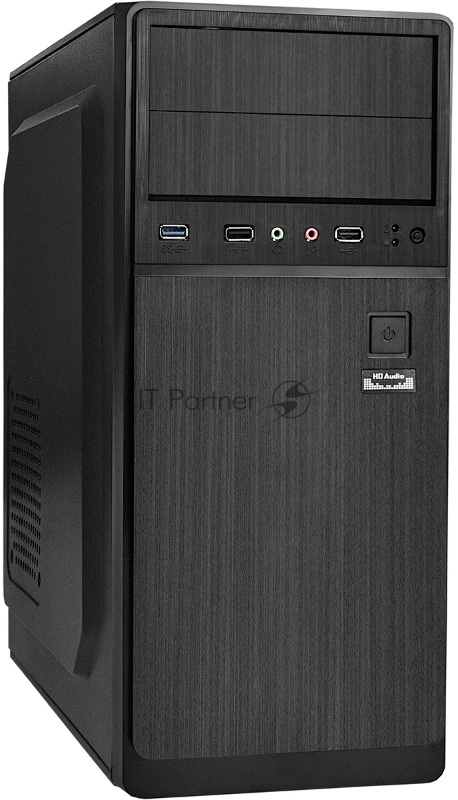 Корпус Miditower ExeGate XP-402U-UNS400 (ATX, БП UNS400 с вент. 12см, 2*USB+1*USB3.0, аудио, черный)