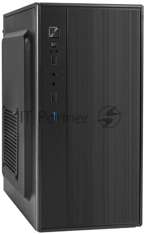 Корпус Minitower ExeGate BAA-408U-UNS400 (mATX, БП UNS400 с вент. 12см, 2*USB+1*USB3.0, HD Audio, черный)