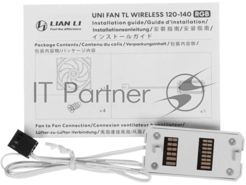 Вентилятор для корпуса Lian-Li Uni Fan TL Wireless 120 ARGB 120х124.5x28 белый 4-pin 33дБ (G99.12TL1W1W.R0) Ret
