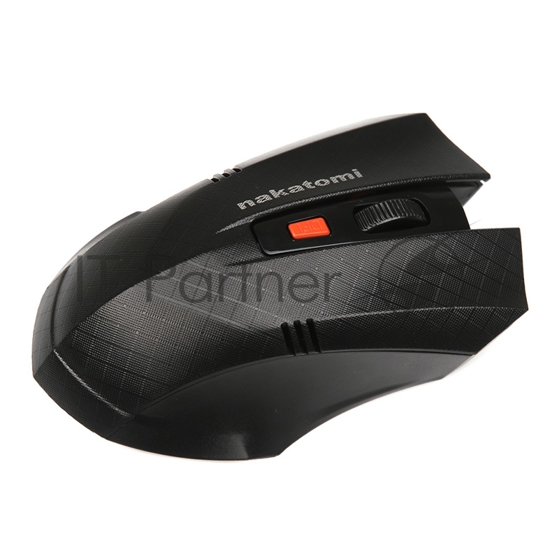 Мышь беспроводная NAKATOMI MRON-04U черный