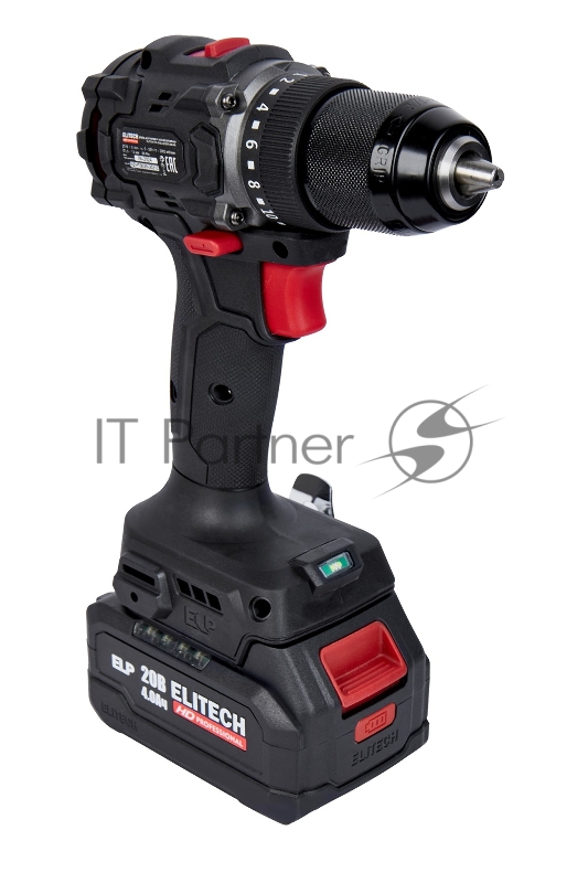 Дрель-шуруповерт Elitech CD 20SL2 (E2201.040.02) 80Вт аккум. патрон:быстрозажимной (кейс в комплекте) (205718)