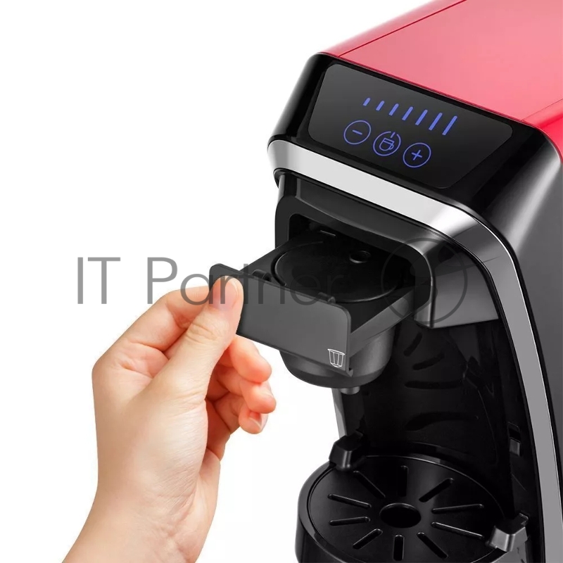 Кофемашина Kitfort КТ-7227 1400Вт красный/черный