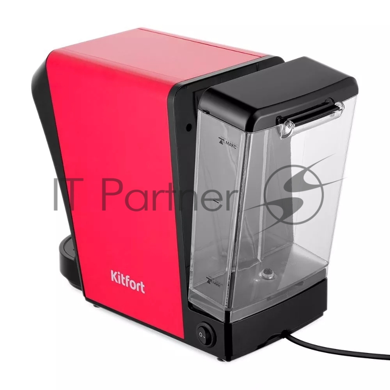 Кофемашина Kitfort КТ-7227 1400Вт красный/черный