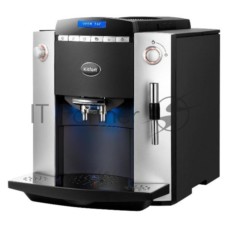 Кофемашина Kitfort КТ-7320 1400Вт серебристый/черный