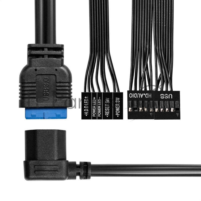 Корпус Desktop ExeGate MI-307U2-M450 (mini-ITX/mATX, БП M450 с вент. 8см, 2*USB+2*USB3.0, HD аудио, черный)