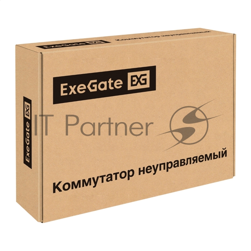 Коммутатор неуправляемый ExeGate EDGS-1024D (24-портовый гигабитный UTP 10/100/1000 Base-T, металлический корпус, с возможностью установки в стойку, с функцией энергосбережения (EEE))