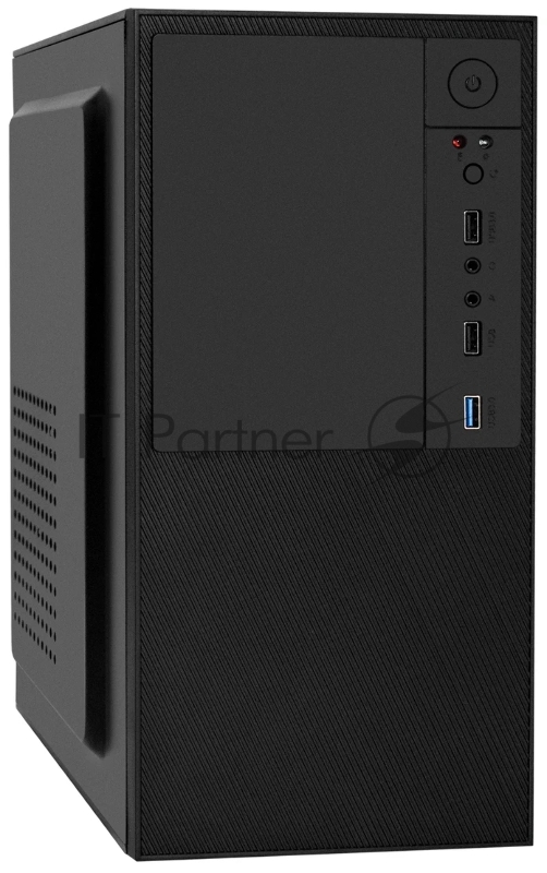 Корпус Minitower ExeGate BAA-308-UNS350 (mATX, БП UNS350 с вент. 12см, 2*USB, HD Audio, черный)