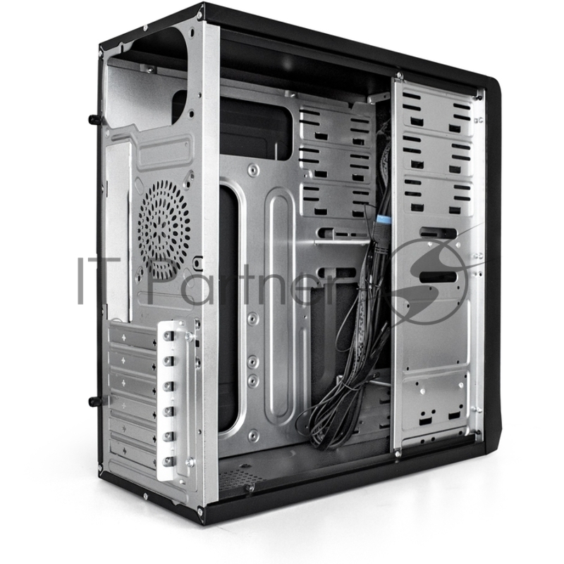 Корпус Miditower ExeGate CP-603UB-UNS400 (ATX, БП UNS400 с вент. 12см, 2*USB, аудио, черный)