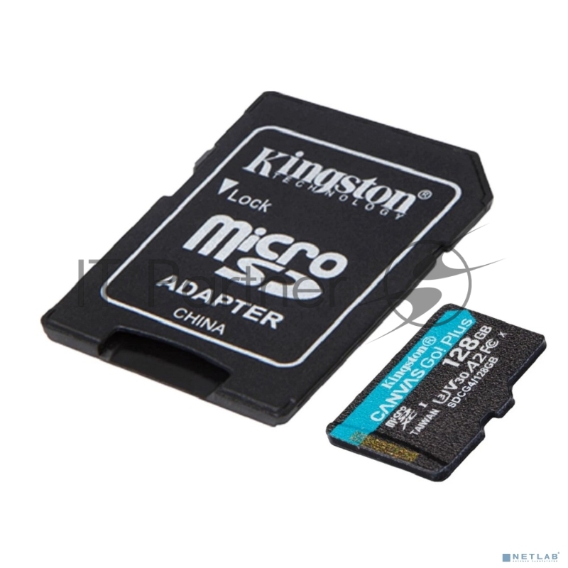 Флеш карта microSDXC 128GB Kingston SDCG4/128GB Canvas Go! Plus V30 A2 + adapter