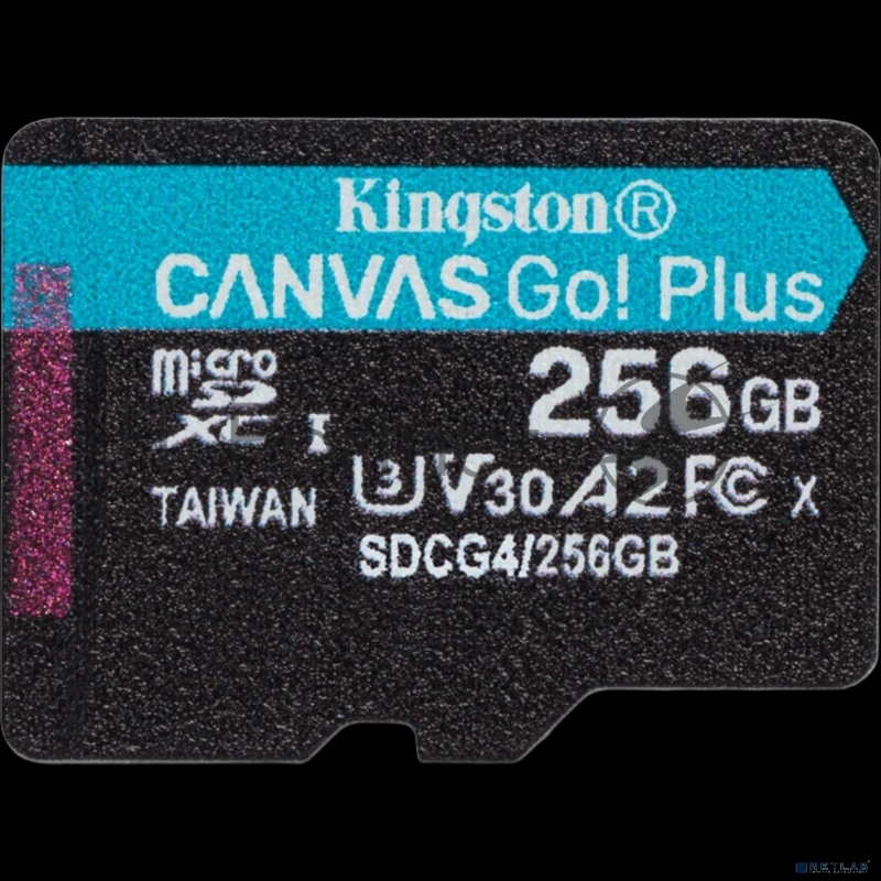 Флеш карта microSDXC 256GB Kingston SDCG4/256GBSP Canvas Go! Plus V10 A2 w/o adapter