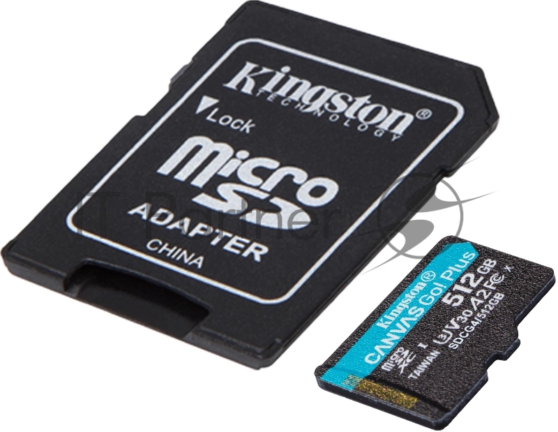 Флеш карта microSDXC 512GB Kingston SDCG4/512GB Canvas Go! Plus V10 A2 + adapter