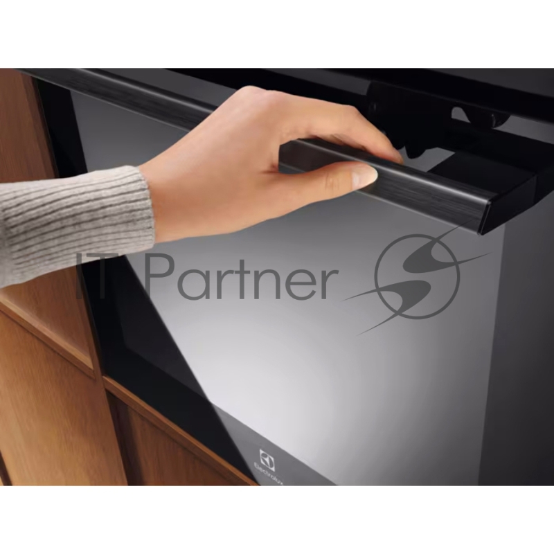 Встраиваемый духовой шкаф Electrolux EOF5H50BZ, Электрический духовой шкаф с конвекцией, приготовление на пару, объем 65 л, 8 режимов, очистка каталитическая, 2 стекла в дверце, направляющие проволочные, черный цвет