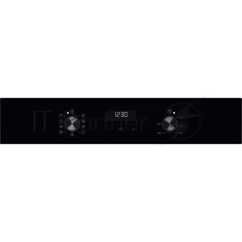 Встраиваемый духовой шкаф Electrolux EOF5H50BZ, Электрический духовой шкаф с конвекцией, приготовление на пару, объем 65 л, 8 режимов, очистка каталитическая, 2 стекла в дверце, направляющие проволочные, черный цвет