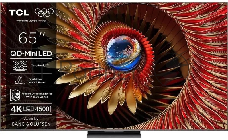 Телевизор QLED TCL 65 65C8K черный 4K Ultra HD 120Hz DVB-T DVB-T2 DVB-C DVB-S DVB-S2 USB WiFi Smart TV