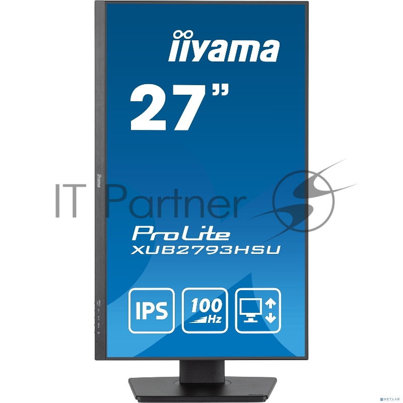 Монитор Iiyama 27 ProLite XUB2793HSU-B7 черный IPS LED 1ms 16:9 HDMI M/M матовая HAS Piv 1300:1 300cd 178гр/178гр 1920x1080 100Hz DP FHD USB 5.4кг