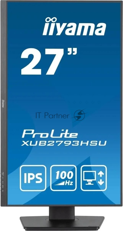 Монитор Iiyama 27 ProLite XUB2793HSU-B7 черный IPS LED 1ms 16:9 HDMI M/M матовая HAS Piv 1300:1 300cd 178гр/178гр 1920x1080 100Hz DP FHD USB 5.4кг