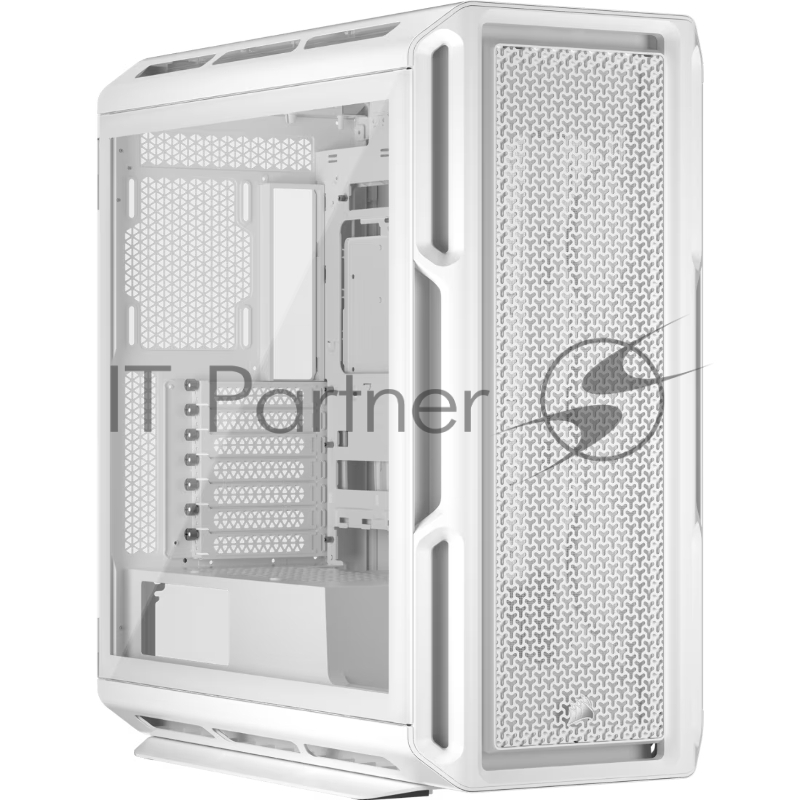Корпус без блока питания Case Corsair 5000T, Midi-Tower, TG, no fan, 4xUSB-A 3.2, 1xUSB 3.2 Type-C, E-ATX, ATX, mATX, mITX White