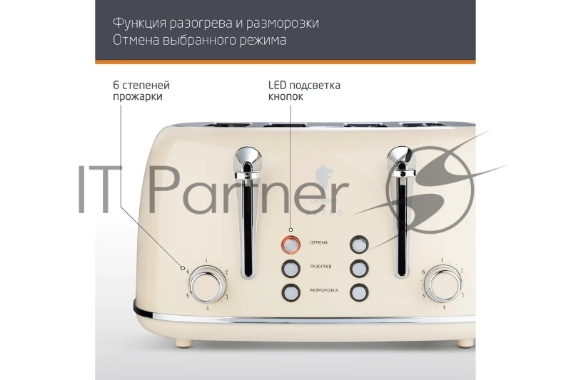 Тостер LEONORD LE-1913 RETRO (107479)