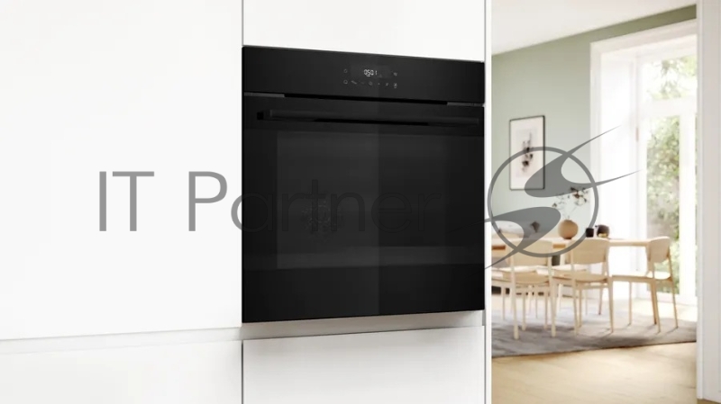 Электрический духовой шкаф Bosch HJG852YB0T Serie 6, 60 см, 66 л, черный,сенсорное управление, 8 режимов+AutoPilot 30(30 автоматических программ), LCD-дисплей, галогенное освещение, самоочистка EcoClean,Soft Open and Soft Close door,телескопические н
