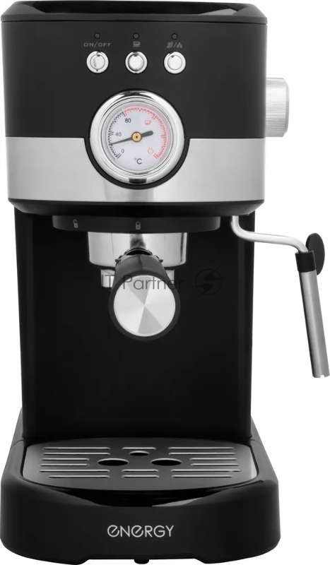 Кофеварка рожковая ENERGY EN-256R (108169) чёрный, исп. кофе - молотый, 1,2 л, 1100 Вт, 15 бар