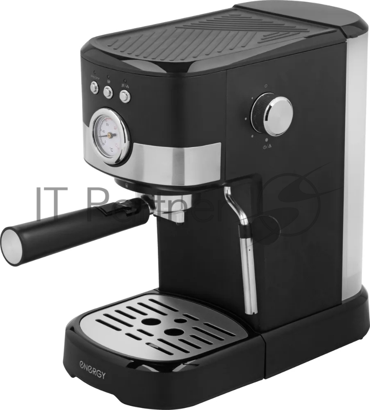 Кофеварка рожковая ENERGY EN-256R (108169) чёрный, исп. кофе - молотый, 1,2 л, 1100 Вт, 15 бар