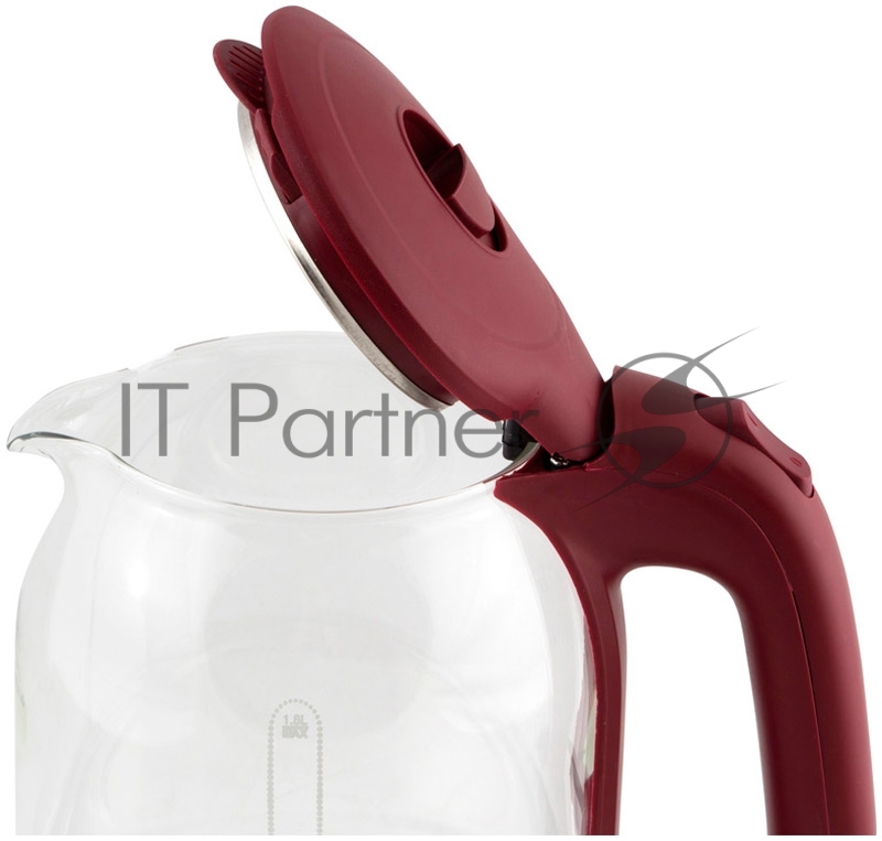 Чайник электрический МАТРЁНА MA-006 стекло вишневый