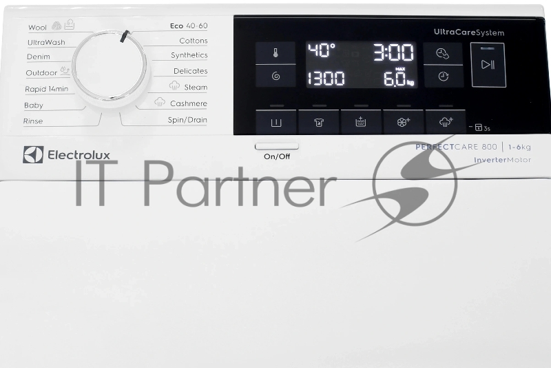 Стиральная машина Electrolux EW8TN3362E пан.англ. класс: A загр.вертикальная макс.:7кг белый