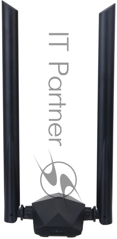 Сетевой адаптер Dahua DH-NC1800 /Wi-Fi 802.11ax/2.4 ГГц до 574 Мбит.с + 5 ГГц до 1201 Мбит.с/2 антенны/USB 3.0/черный (DH-NC1800)