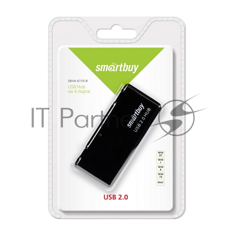 USB-хаб SMARTBUY (SBHA-6110-K) 4 порта черный
