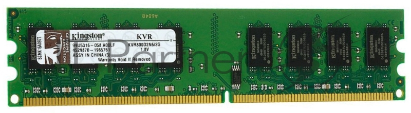 Оперативная память Kingston 2Gb DDR2 800MHz DIMM KVR800D2N6/2G RTL PC2-6400 CL6 240-pin 1.8В