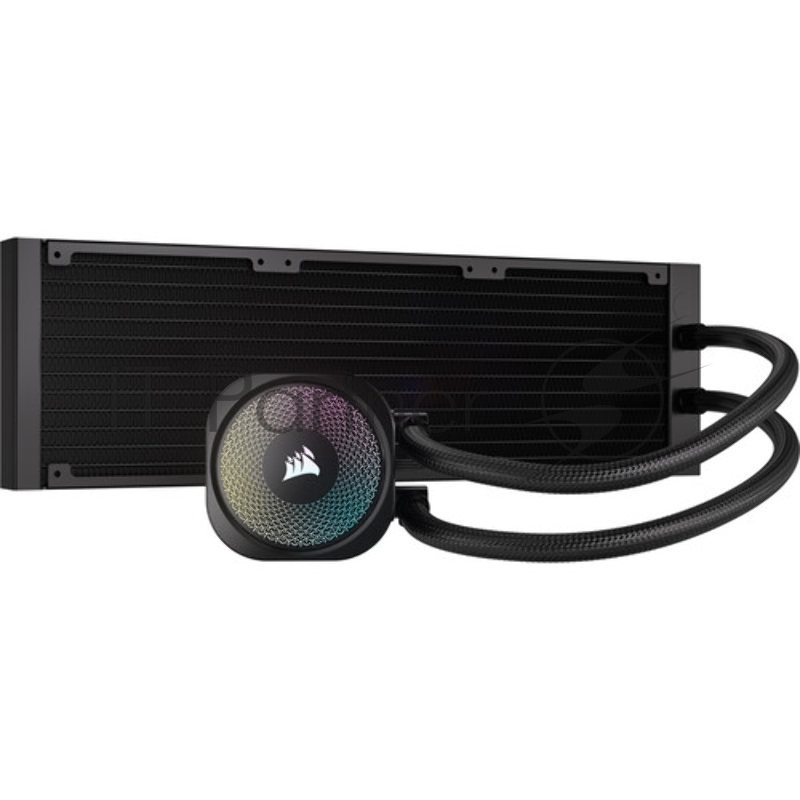Система жидкостного охлаждения Corsair NAUTILUS 360 ARGB (360mm, Black, ARGB/ Fans: 3x120mm, 72.8CFM, 36dBA, 1700RPM/ S: 1851, 1700, AM5, AM4)