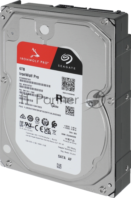 Серверный HDD NAS Seagate IronWolf Pro 6TB <ST6000NT001> 512E 3.5 SATA 6GB/s 7200rpm