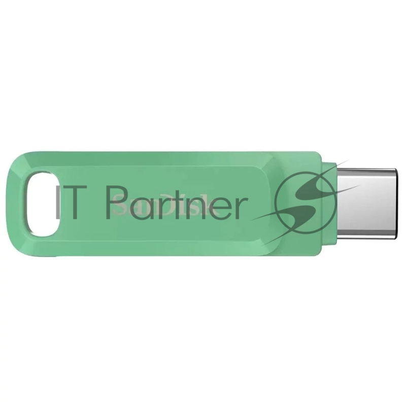 Флеш Диск SanDisk SDDDC3 128Gb <SDDDC3-128G-G46AG>, USB3.1 Type-C, зеленая