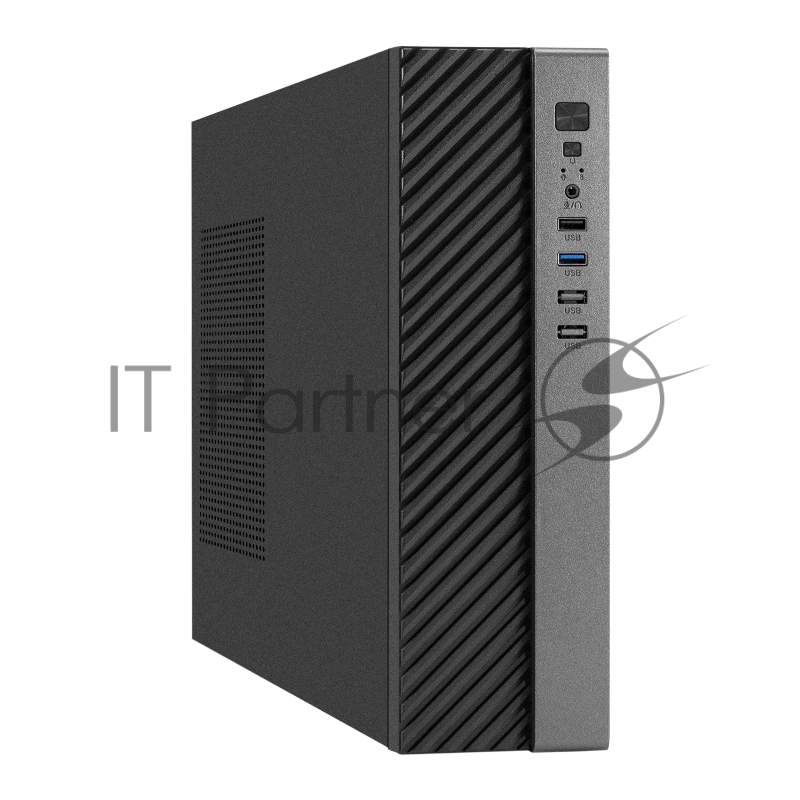 Корпус Desktop ExeGate MI-302U-400 (mATX/mini-ITX, TPS400 8см, 1*USB+1*USB3.0, HD аудио, черный)