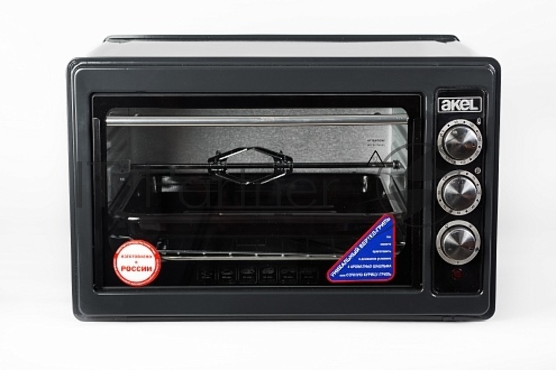 Жарочный шкаф AKEL AF-740 черный 36 л, терморег., таймер, гриль, ТЭН повышенной мощности