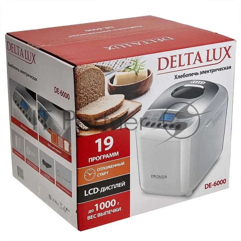 Хлебопечь DELTA LUX DE-6000 белая
