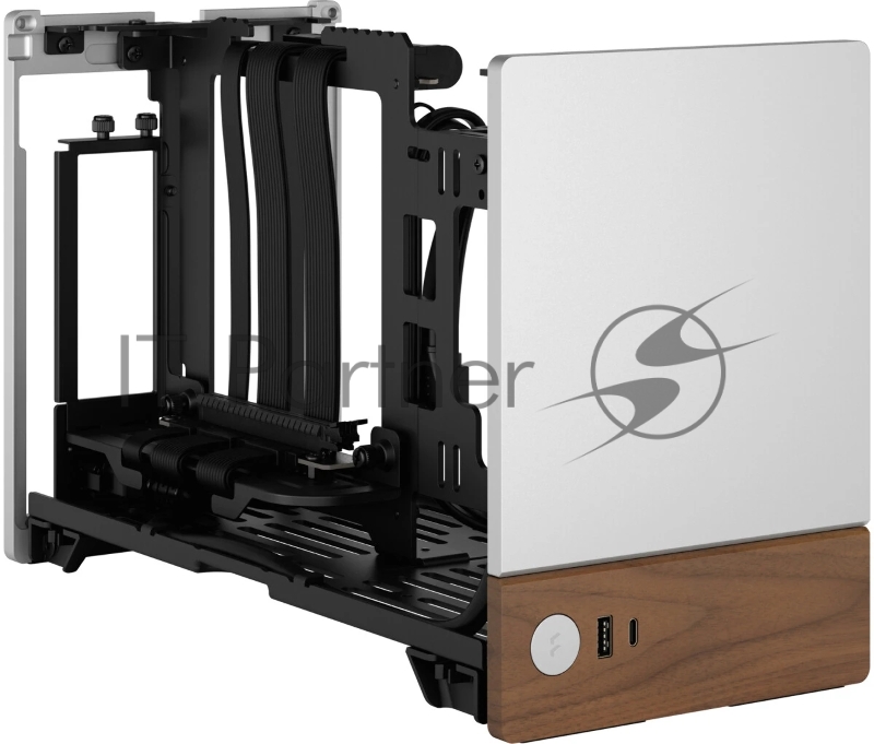 Корпус без блока питания Fractal Design Terra, Mini-Tower, no fans, 1xUSB-A 3.0 + 1xUSB 3.2 Type-C, SFX PSU Support, mITX Silver