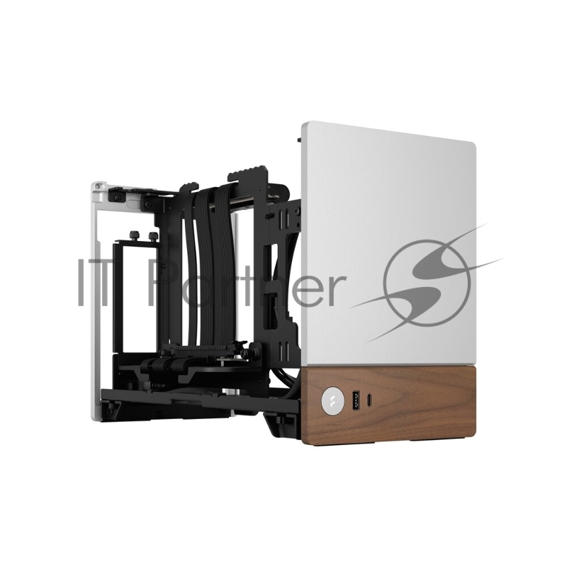 Корпус без блока питания Fractal Design Terra, Mini-Tower, no fans, 1xUSB-A 3.0 + 1xUSB 3.2 Type-C, SFX PSU Support, mITX Silver