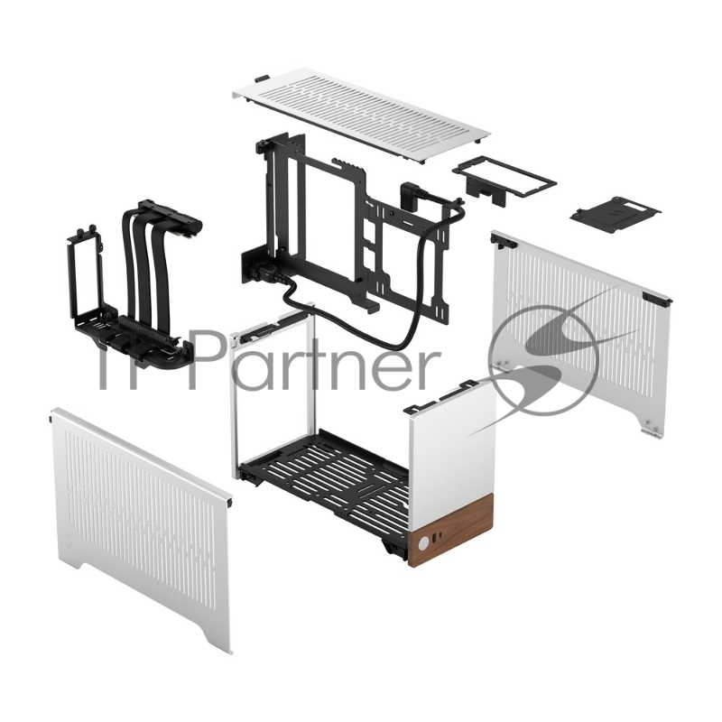 Корпус без блока питания Fractal Design Terra, Mini-Tower, no fans, 1xUSB-A 3.0 + 1xUSB 3.2 Type-C, SFX PSU Support, mITX Silver