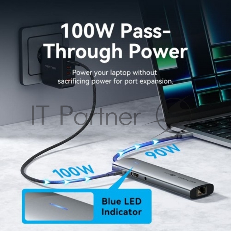 Мультифункциональный хаб Vention USB-C 9 в 1, шт.