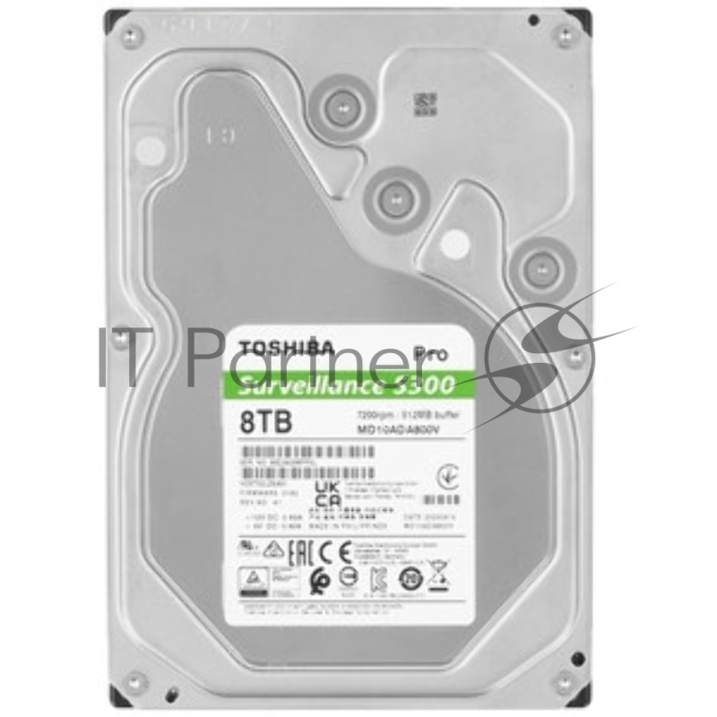 Жесткий диск Toshiba SATA-III 8TB MD10ADA800V Surveillance S300 Pro (7200rpm) 512Mb 3.5