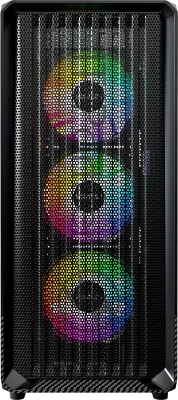 Корпус Montech X5 черный без БП ATX 4x120mm 1xUSB2.0 1xUSB3.0 audio bott PSU