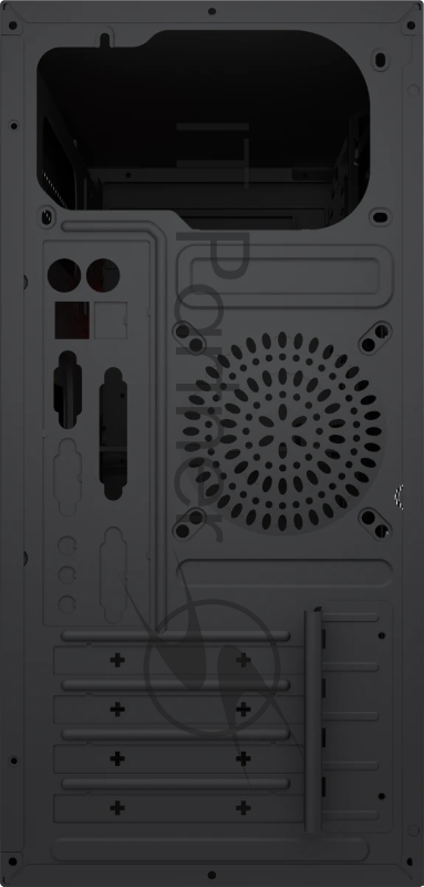 Корпус с блоком питания Foxline 450Вт./ Case Forza mATX, 450W, 2xUSB2.0+2xUSB3.0, Black, w/o FAN, 8 cm fan PSU, power cord