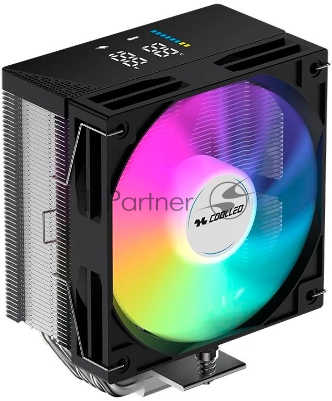 Вентилятор для процессора Coolleo CPU Cooler Etian CL-P50i-DIG-ARGB Intel: LGA 115X/1200/1700/1851 AMD: AM4/AM5 235W TDP