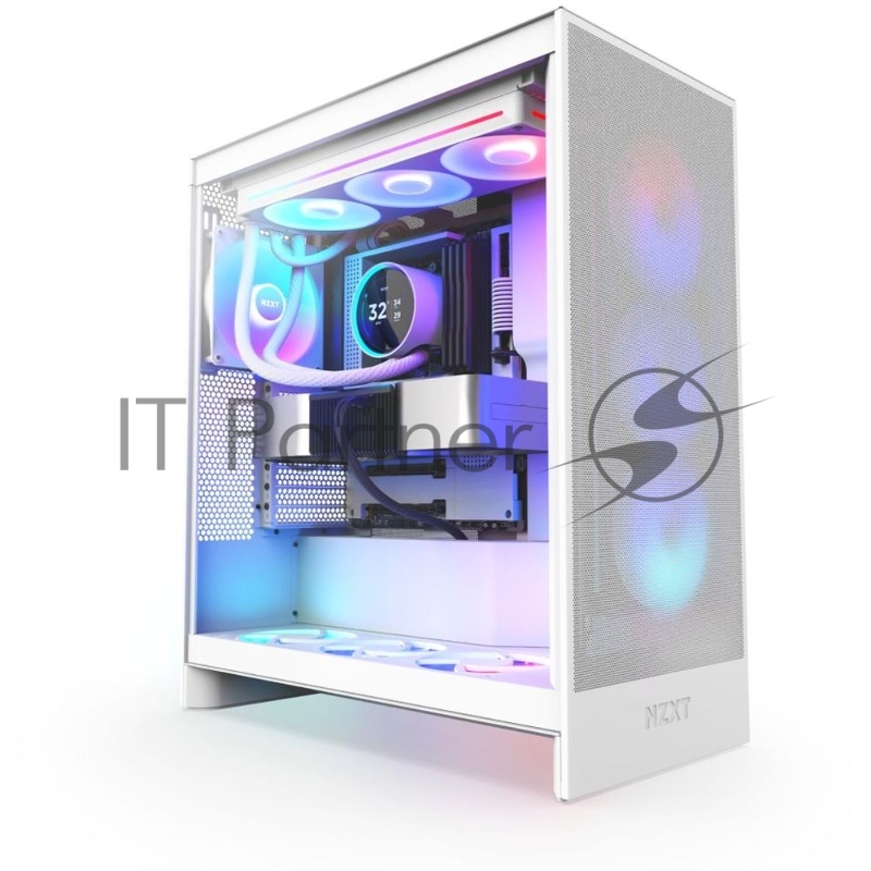 Система жидкостного охлаждения для ПК Water Cooling System NZXT Kraken Elite 360 RGB (270W, 360mm, LED temp., White, RGB/ Fans: 1xF360 RGB Core Fan, 75.12CFM, 30dBA, 2400RPM/ Pump height 65mm, 2800RPM, Rad thickness 27mm/ S: 1851, 1700, 1200, 115X, A