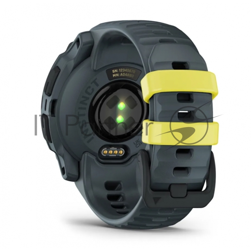 Смарт-часы Garmin Instinct E желтый, серый ремешок 40мм