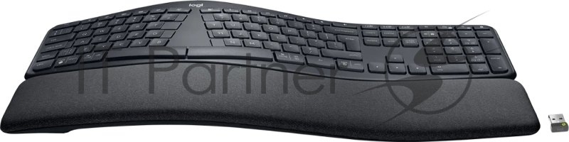 Клавиатура Logitech K860 черный USB беспроводная BT Multimedia Ergo (подставка для запястий) (920-010359)