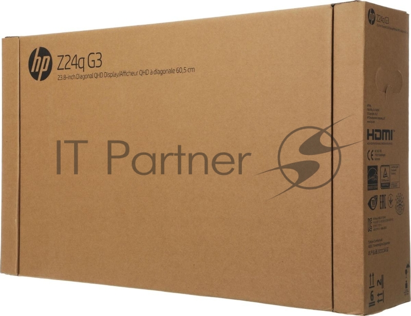 Монитор HP 23.8 Z24Q G3 черный IPS 16:9 HDMI HAS Piv 400cd 178гр/178гр 2560x1440 DP QHD USB 4.7кг