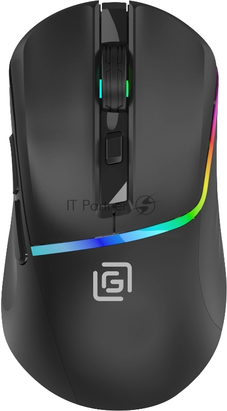 Мышь Оклик 775GW черный оптическая 5000dpi беспров. BT/Radio USB/USB-C 6but